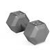 70 Lbs Barbell Cast Iron Hex Dumbbell Single Piece Workout Training Equipment