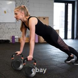 70 lbs Cast Iron Kettlebell Strength Training Fitness Exercise Durable Grip New