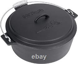 7410 10-Qt Cast Iron Chicken Fryer Features Cast Iron Domed Lid Cool Touch Coil