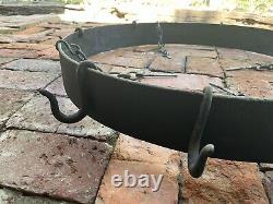 7-hook Vintage Round Cast Iron Hanging Pot Rack/Holder