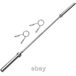 86 Chrome Olympic Barbell lifting Bar Weight Workout Gym Bench Workout 330 Lb