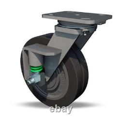 8 UltraGlide XC Polyurethane on Cast Iron Swivel Caster Wheel, 1450 lbs Load Ca
