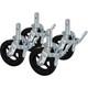 8-inch Cast Iron And Rubber Heavy-duty Caster Wheels With Double-lock Locking Pe