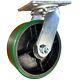 8 X 3 Polyurethane On Cast Iron Swivel Caster 2500 Lbs. Load Capacity
