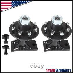 8 x 6.5 Lug 8000LB Shipping Container Wheels, Bolt-on Spindle Kit NEW(Pair)