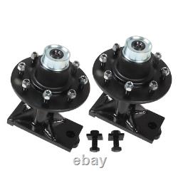 8 x 6.5 Lug 8000LB Shipping Container Wheels, Bolt-on Spindle Kit NEW(Pair)
