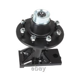 8 x 6.5 Lug 8000LB Shipping Container Wheels, Bolt-on Spindle Kit NEW(Pair)