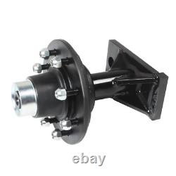 8 x 6.5 Lug 8000LB Shipping Container Wheels, Bolt-on Spindle Kit NEW(Pair)