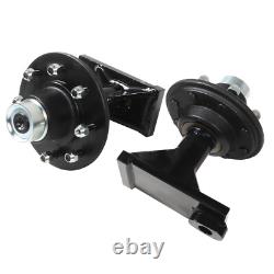 8 x 6.5 Lug 8000LB Shipping Container Wheels, Bolt-on Spindle Kit NEW(Pair)