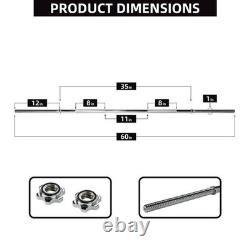 95LB Standard Weight Set, Cast Iron Plates & 5FT Barbell with Star Locks, Black