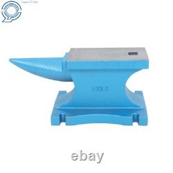 99Lbs Cast Iron Blacksmith Anvil 45KG Heat Treated with Long Rounded Horn
