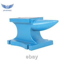99 Lbs Single Horn Blacksmith Anvil Cast-Iron 45 kg Heat Treated Long Round Horn