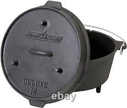 9 1/3 Qt Seasoned Cast Iron Camp Oven