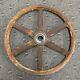 Antique Cast Iron Wheel 18.75 Overall Coal Mine Car Cart Wheel Farm, 32 Lbs