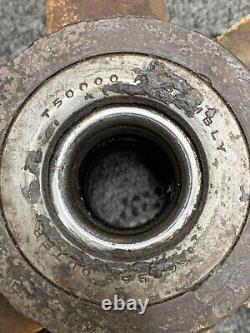 ANTIQUE CAST IRON WHEEL 18.75 OVERALL COAL MINE CAR CART WHEEL FARM, 32 lbs