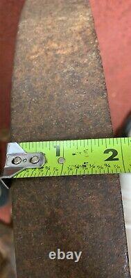 ANTIQUE CAST IRON WHEEL 18.75 OVERALL COAL MINE CAR CART WHEEL FARM, 32 lbs