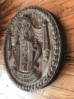 ANTIQUE MEDALLION PLAQUE WEST SIDE HGWY CAST IRON NYC Rare 70 Lbs 18x2 NYLOGO