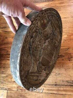 ANTIQUE MEDALLION PLAQUE WEST SIDE HGWY CAST IRON NYC Rare 70 Lbs 18x2 NYLOGO