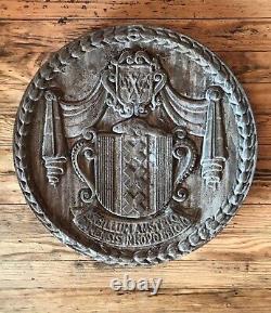 ANTIQUE MEDALLION PLAQUE WEST SIDE HGWY CAST IRON NYC Rare 70 Lbs 18x2 NYLOGO