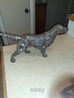 ANTIQUE RARE HASTING NEBR. Cast Iron, IRISH SETTER, DOOR Stop 8 lbs, 15 HUDLEYUSA