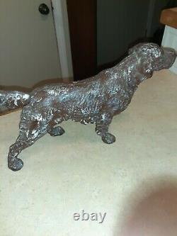 ANTIQUE RARE HASTING NEBR. Cast Iron, IRISH SETTER, DOOR Stop 8 lbs, 15 HUDLEYUSA