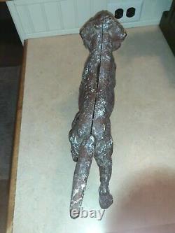 ANTIQUE RARE HASTING NEBR. Cast Iron, IRISH SETTER, DOOR Stop 8 lbs, 15 HUDLEYUSA