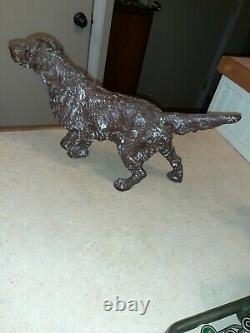 ANTIQUE RARE HASTING NEBR. Cast Iron, IRISH SETTER, DOOR Stop 8 lbs, 15 HUDLEYUSA