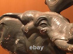 ANTIQUE VINTAGE 8 lb. HUBLEY CAST IRON CIRCUS ELEPHANT DOORSTOP