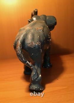 ANTIQUE VINTAGE 8 lb. HUBLEY CAST IRON CIRCUS ELEPHANT DOORSTOP