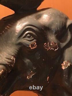 ANTIQUE VINTAGE 8 lb. HUBLEY CAST IRON CIRCUS ELEPHANT DOORSTOP