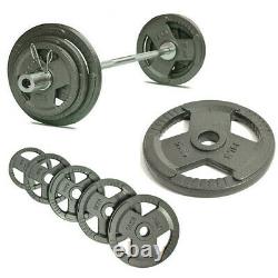 A Pair Of 2 Inch Olympic Weight Plates Barbell Set 5/11/22/33/44 lb NEW