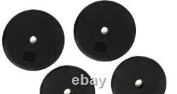 Ader 45lbs regular Cast Iron black plates set with 47'' Hollow Curl Bar