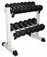 Ader 7 Pairs Rubber Dumbbell Set Withrack (2-35lb, 234lb) Plus Free Rubber Mat