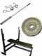 Ader Olympic Bench Press And Olympic 300 Lbs Gray Set