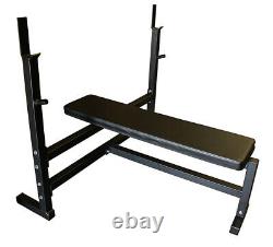 Ader Olympic Bench Press and Olympic 300 Lbs Gray Set