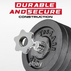 Adjustable Cast Iron Dumbbell Sets 40-200LBS with Connector Option Weights Set f