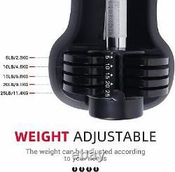 Adjustable Dumbbell 0525 Fitness Strength Training Workout Single Select 25 lbs