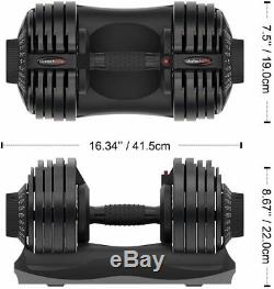 Adjustable Dumbbell 11 lbs. 71.5 lbs. ATIVAFIT Fitness Dial Weight (Single) NEW