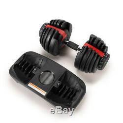 Adjustable Dumbbell Dumbbells selecttech 552 24kg 52.5lbs SHIPS USA LIKE BOWFLEX