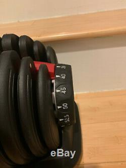 Adjustable Dumbbell Dumbbells selecttech 552 24kg 52.5lbs SHIPS USA LIKE BOWFLEX