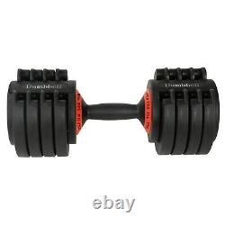 Adjustable Dumbbell Weight Select 6.5-44 lbs Fitness Workout Gym Dumbbells