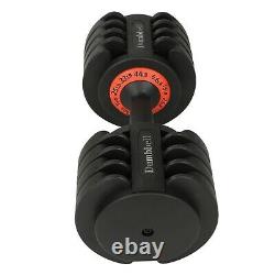Adjustable Dumbbell Weight Select 6.5-44 lbs Fitness Workout Gym Dumbbells