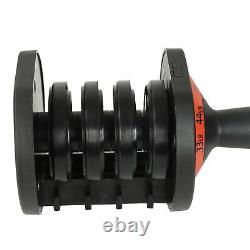 Adjustable Dumbbell Weight Select 6.5-44lbs Fitness Workout Gym Dumbbells