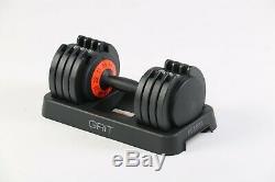 Adjustable Dumbbell (single) 11 to 55 Lbs Fast Adjusting Dial Weights