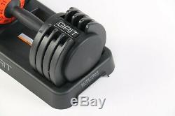 Adjustable Dumbbell (single) 11 to 55 Lbs Fast Adjusting Dial Weights