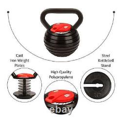 Adjustable Kettlebell Weight 15bs, 20lbs, 25lbs 30lbs 35lbs 40lbs Home and Gym Use