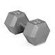 Adult Barbell 60lb-90lb Cast Iron Hex Dumbbell Gym Workout Home Training, Single