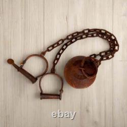 Alcatraz Prison San Francisco Cast Iron Working Ball & Chain (28 Long)