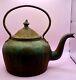 Ant. Cast Iron Hot Water Kettle W Lid John Law Foundry Scotland 5 1/2 Pints No. 0