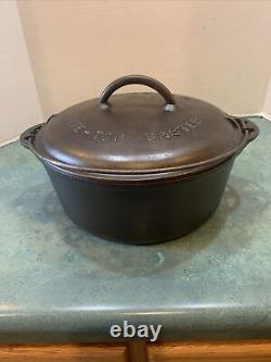 Antiq. Griswold #8 Tite-Top Cast Iron Dutch Oven 1278/Lid A2551 Cleaned/Seasoned